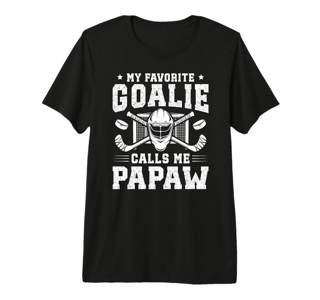 Mens Proud Hockey Goalie Papaw Ice T-Shirt - Aesthetic Graphic Unisex