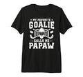 Mens Proud Hockey Goalie Papaw Ice T-Shirt - Aesthetic Graphic Unisex