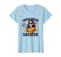 Soccer Sideline Soldier Soccer Mom T-Shirt - Custom Art Print for Adults