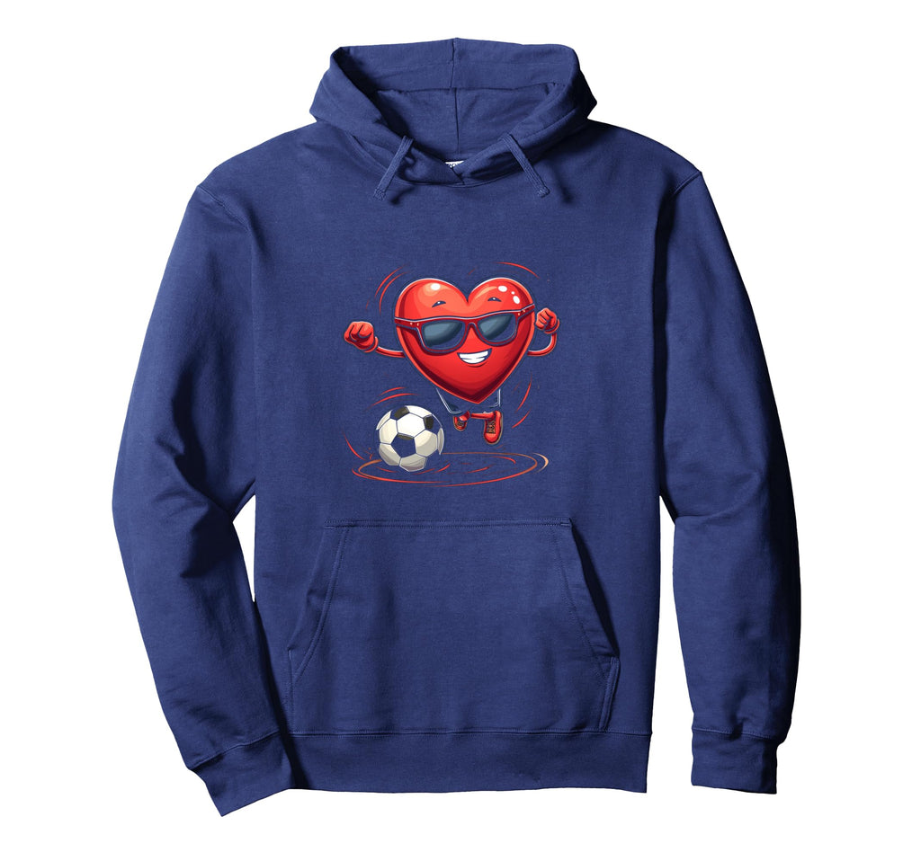 Soccer Heart Hoodie - Custom Art Print Men Women