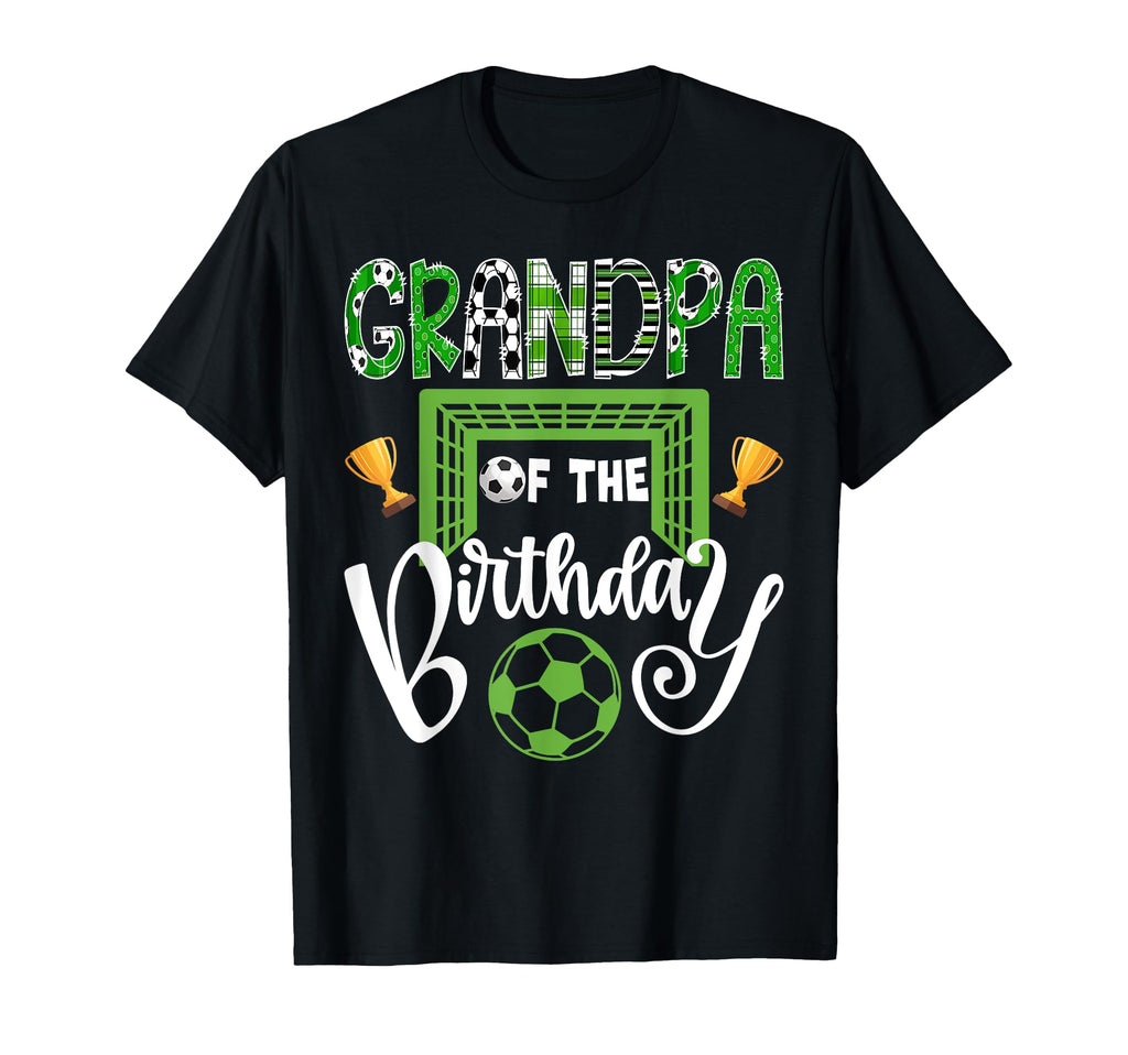 Grandpa Birthday Soccer Player Bday T-Shirt - Minimalist Print Unisex