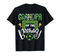 Grandpa Birthday Soccer Player Bday T-Shirt - Minimalist Print Unisex