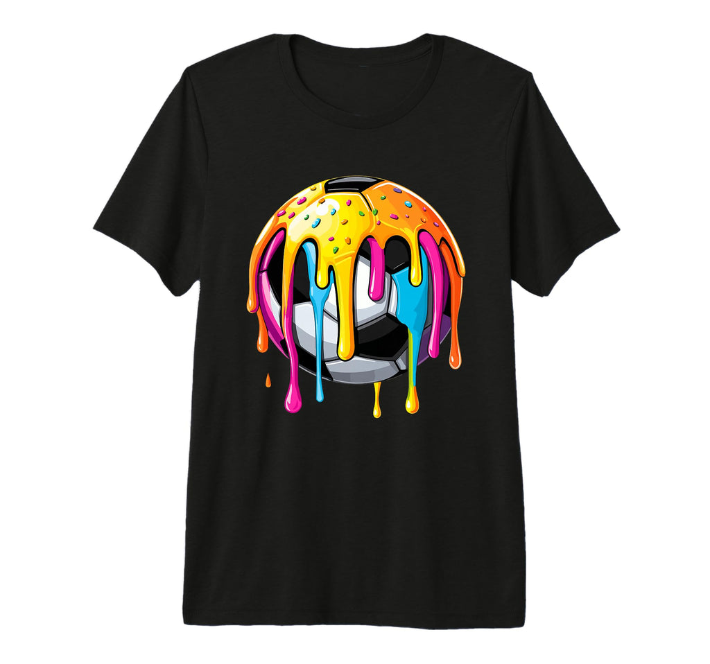 Soccer Ice Cream Drip Soccer Player Tri T-Shirt - Custom Art Print Unisex