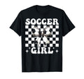 Womens Coquette Bow Ribbon Soccer Player T-Shirt - Unique Graphic Unisex