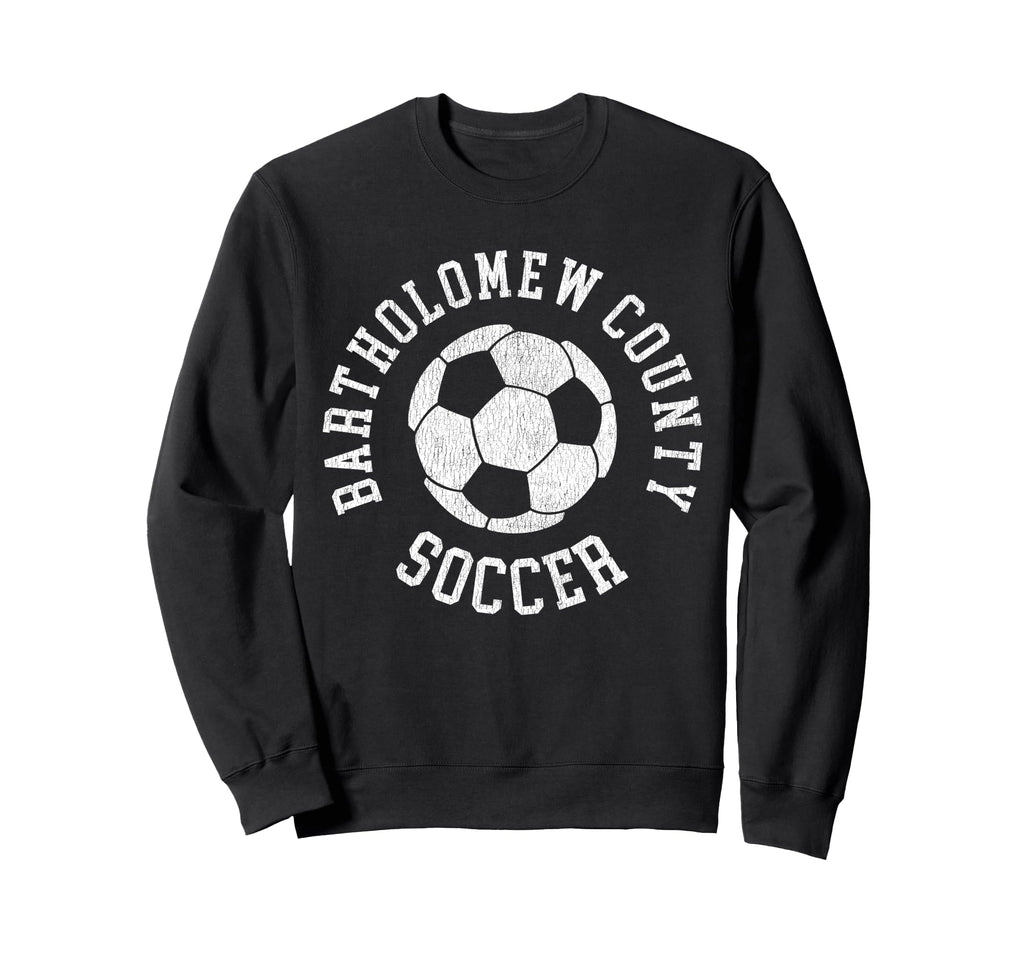 Bartholomew County Soccer Sweatshirt - Unique Graphic for Adults