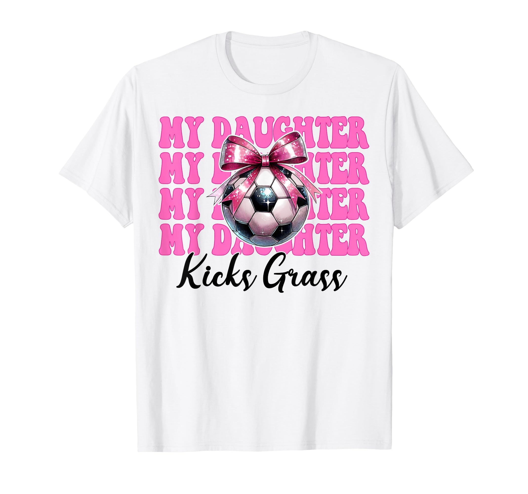 Soccer Mom Mothers Day Coquette Bow T-Shirt - Fun Novelty Design Men Women