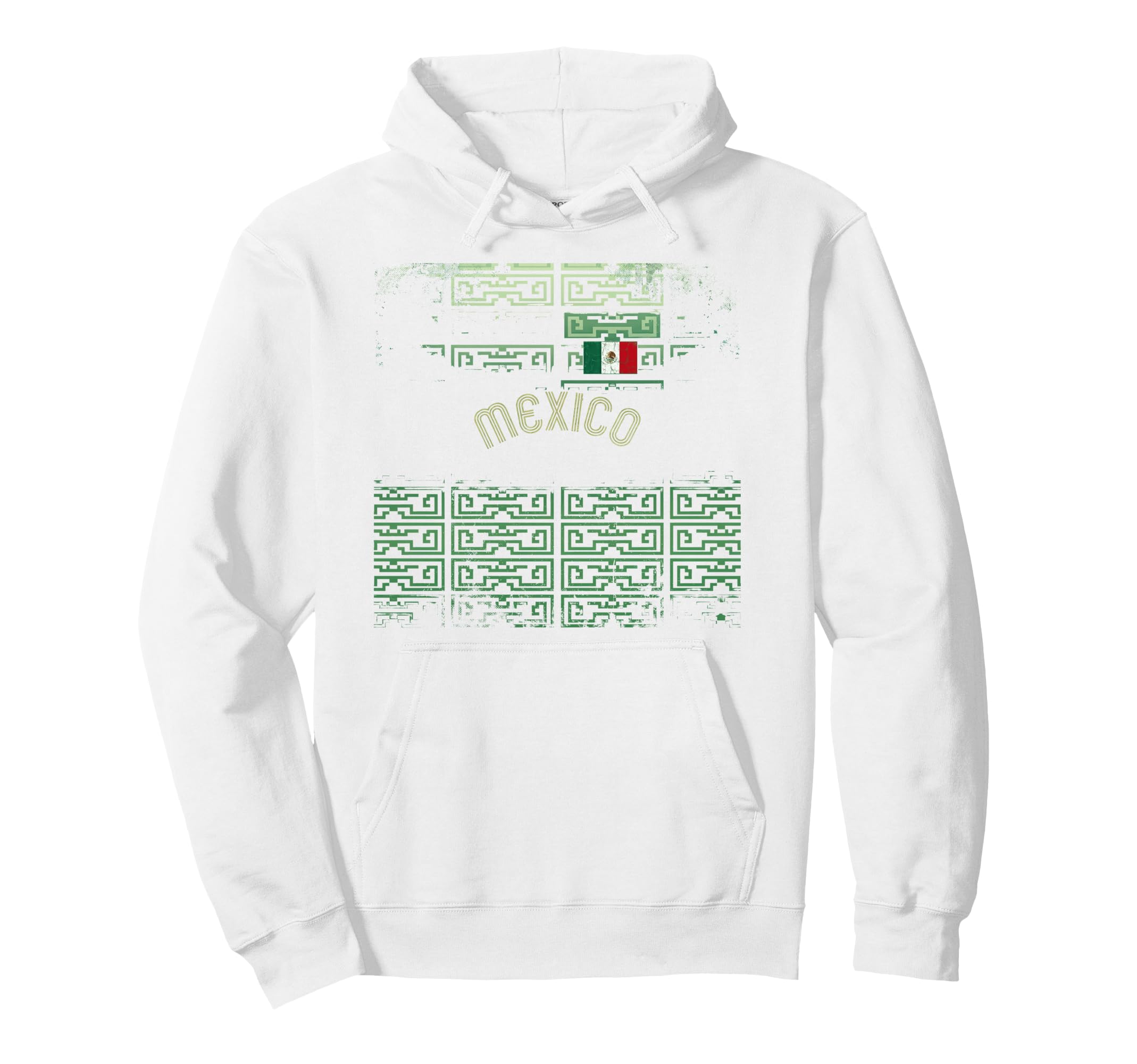 Mexico Flag Mexican Hispanic Pride Hoodie - Custom Art Print for Adults