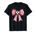 Soccer Valentines Day Coquette Bow T-Shirt - Streetwear Style for Adults