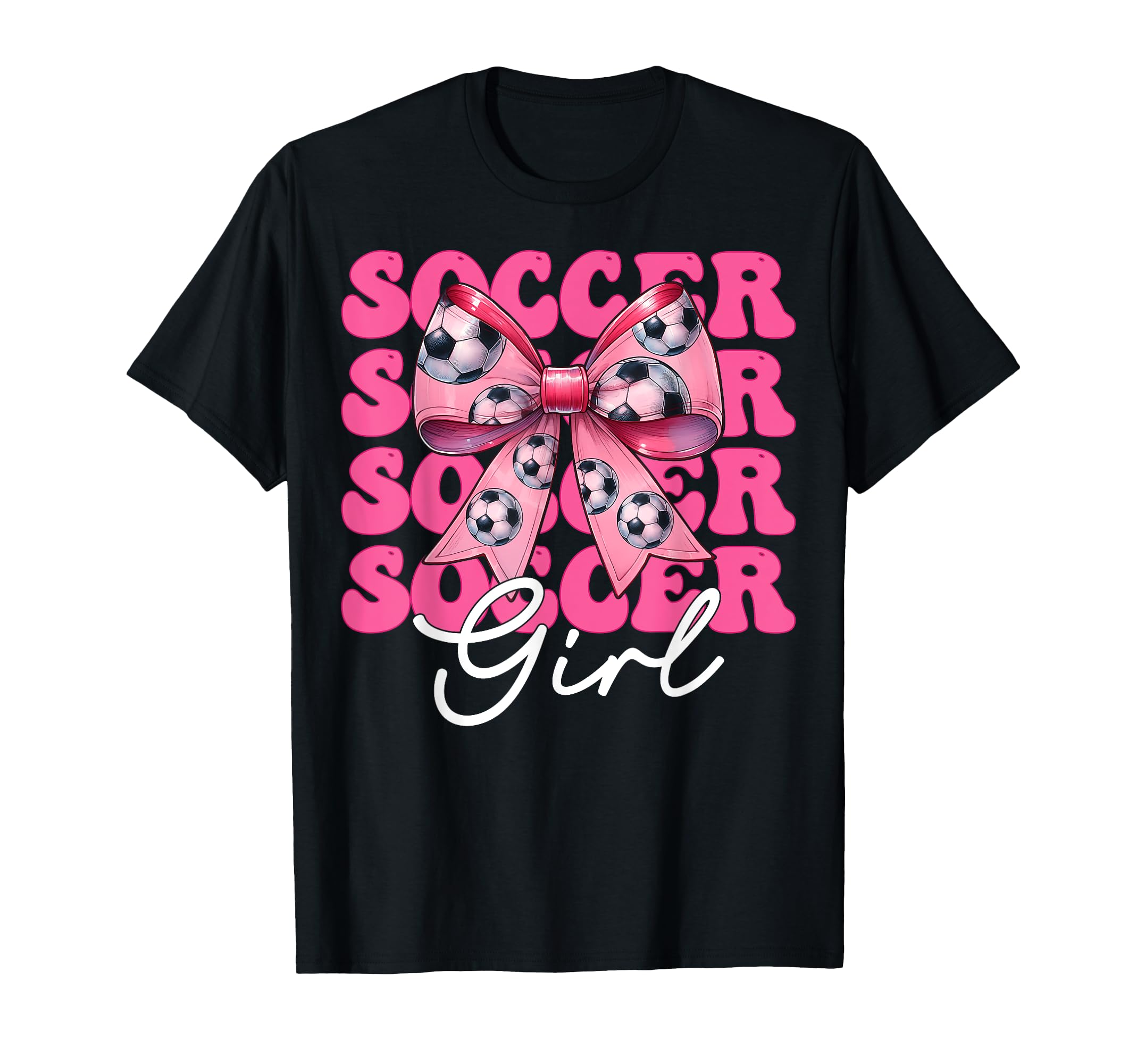 Womens Coquette Bow Ribbon Soccer Hoodie - Minimalist Print Men Women