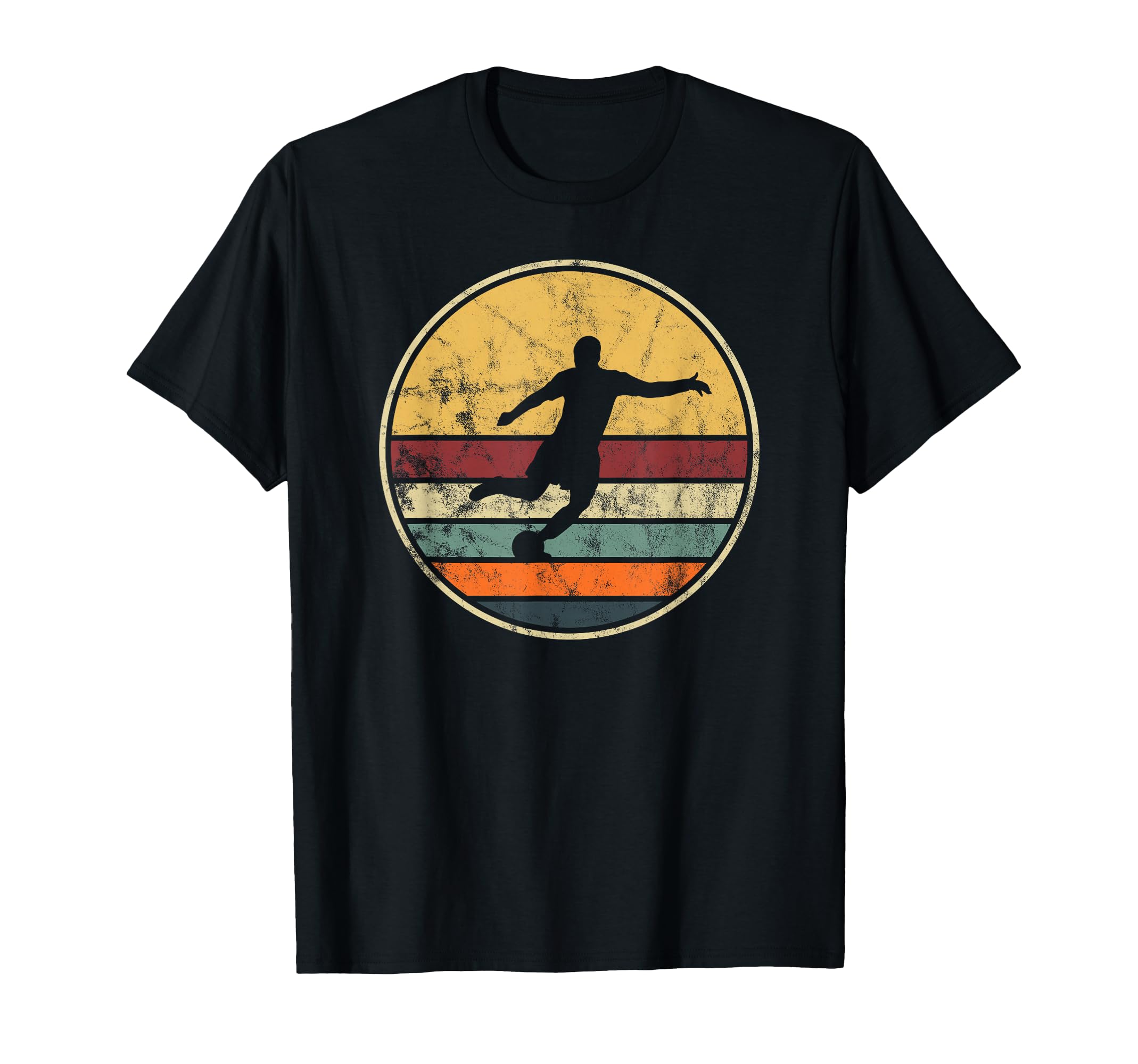 Soccer Player Distressed Football T-Shirt - Streetwear Style Men Women