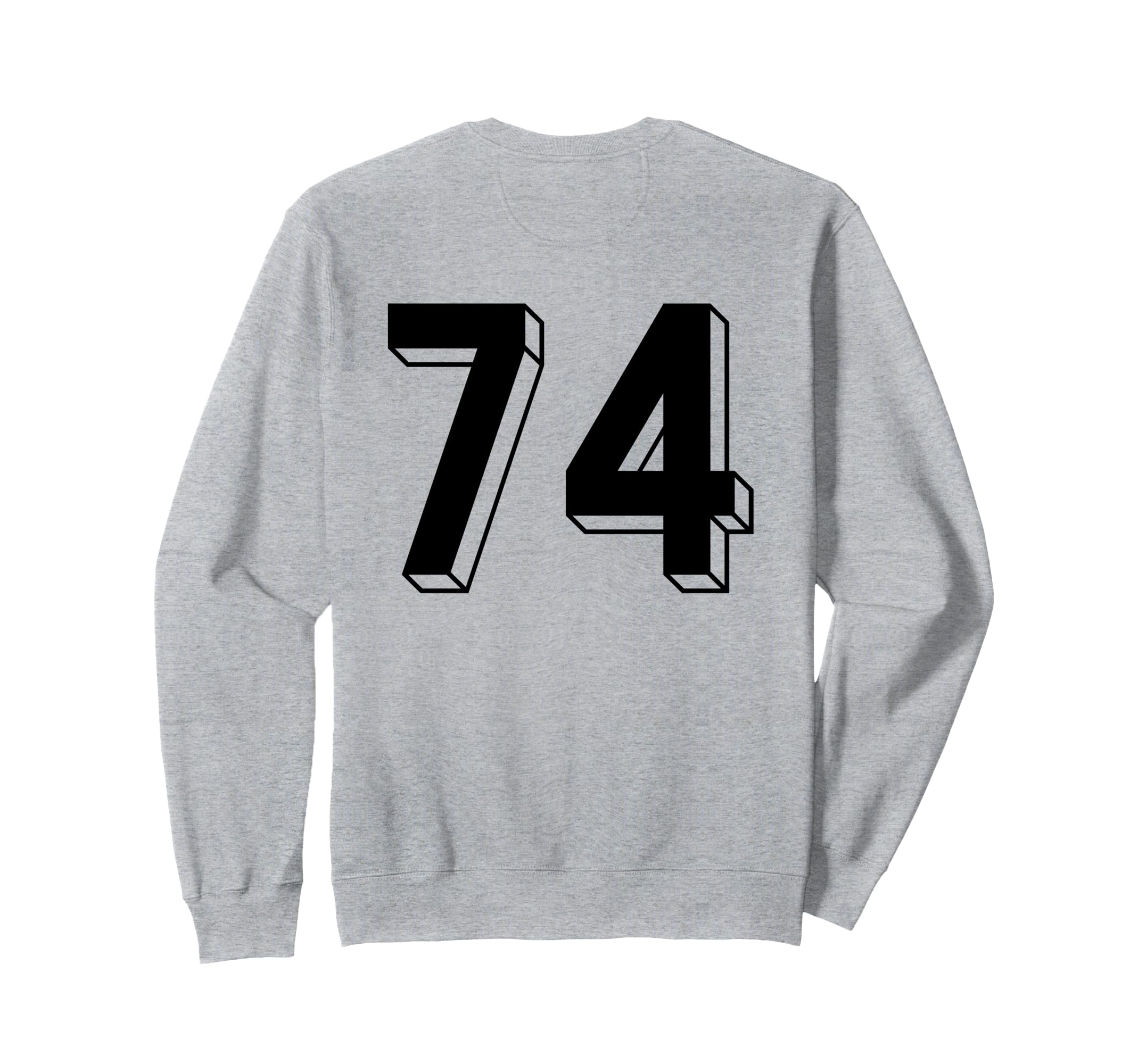 Number 74 Backside 80S 90S Team Sweatshirt - Aesthetic Graphic Men Women