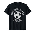 Kershaw County Soccer Distressed 90S T-Shirt - Fun Novelty Design Men Women
