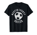 Martin County Soccer Distressed 90S T-Shirt - Graphic Print Unisex