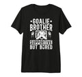 Hockey Goalie Brother Supportive T-Shirt - Aesthetic Graphic for Adults