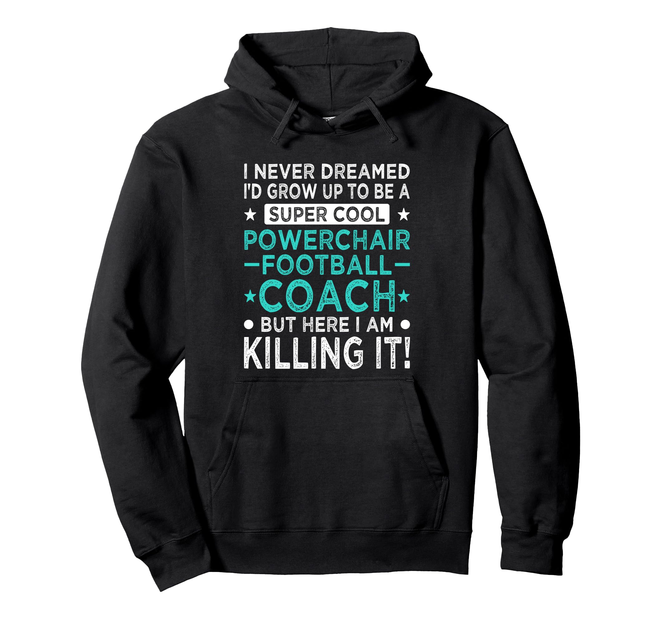Powerchair Football Coach Funny Power Hoodie - Custom Art Print Unisex