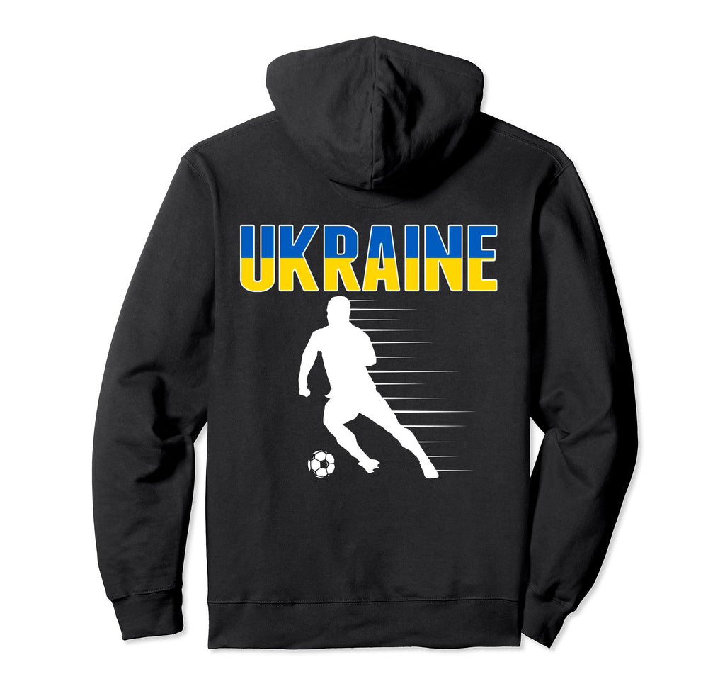 Ukraine Soccer Lovers Jersey Hoodie - Casual Everyday Wear Men Women