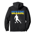 Ukraine Soccer Lovers Jersey Hoodie - Casual Everyday Wear Men Women