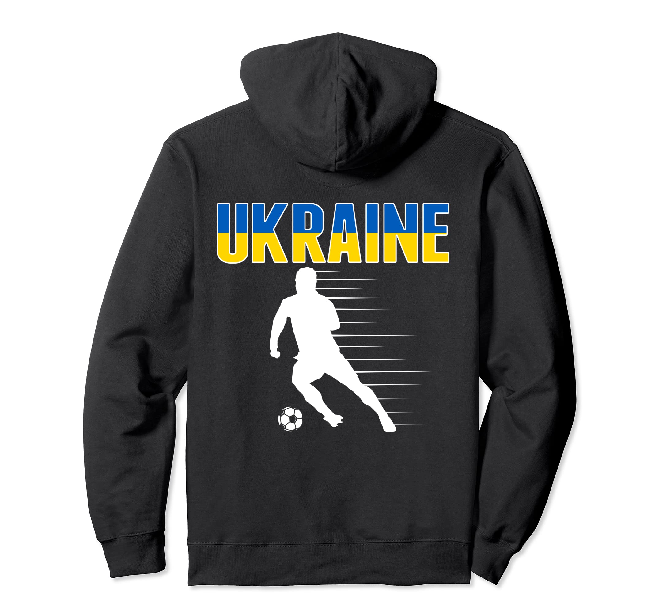 Ukraine Soccer Lovers Jersey Hoodie - Casual Everyday Wear Men Women