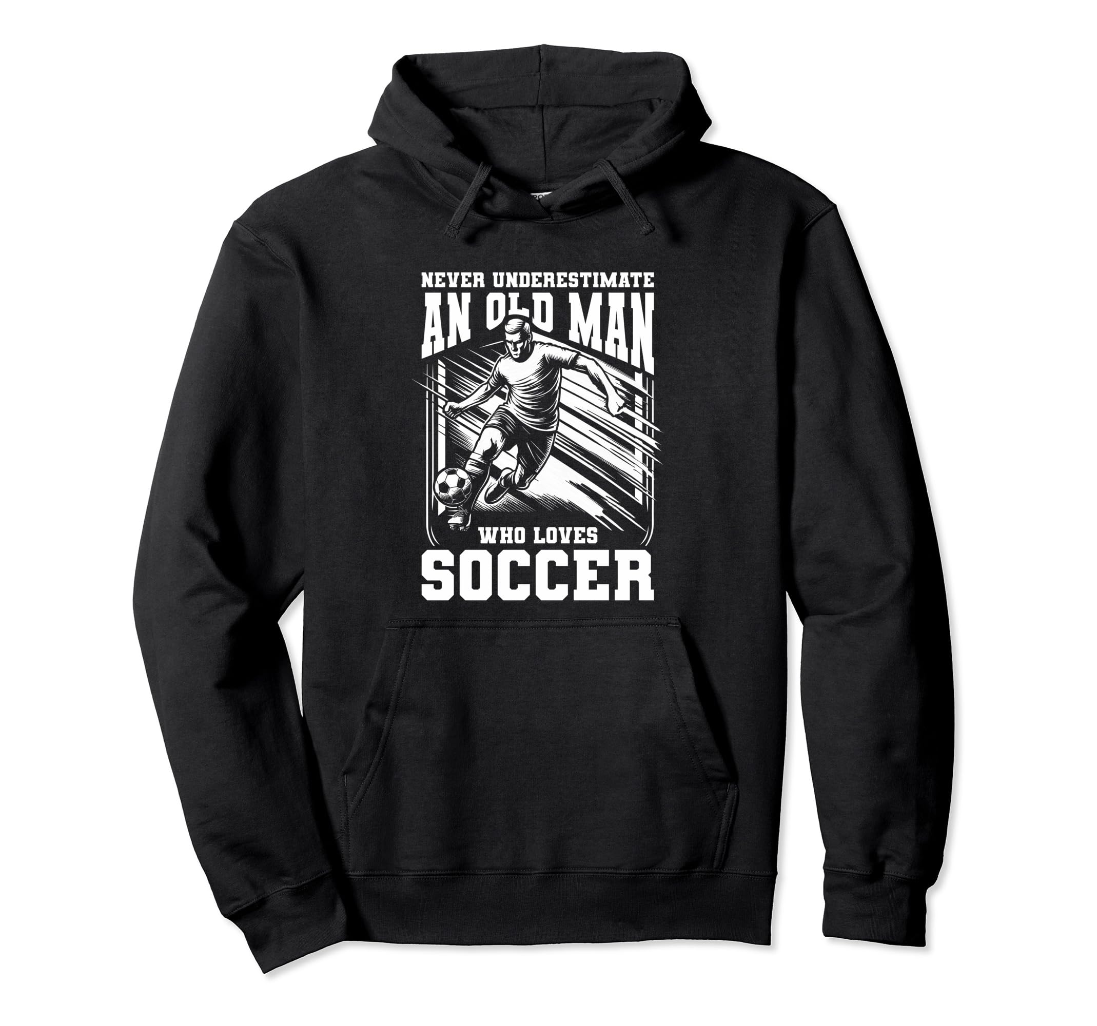 Never Underestimate Old Who Loves Hoodie - Fun Novelty Design for Adults