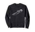 Funny Kitten Soccer Goalie Cat Sweatshirt - Fun Novelty Design Men Women