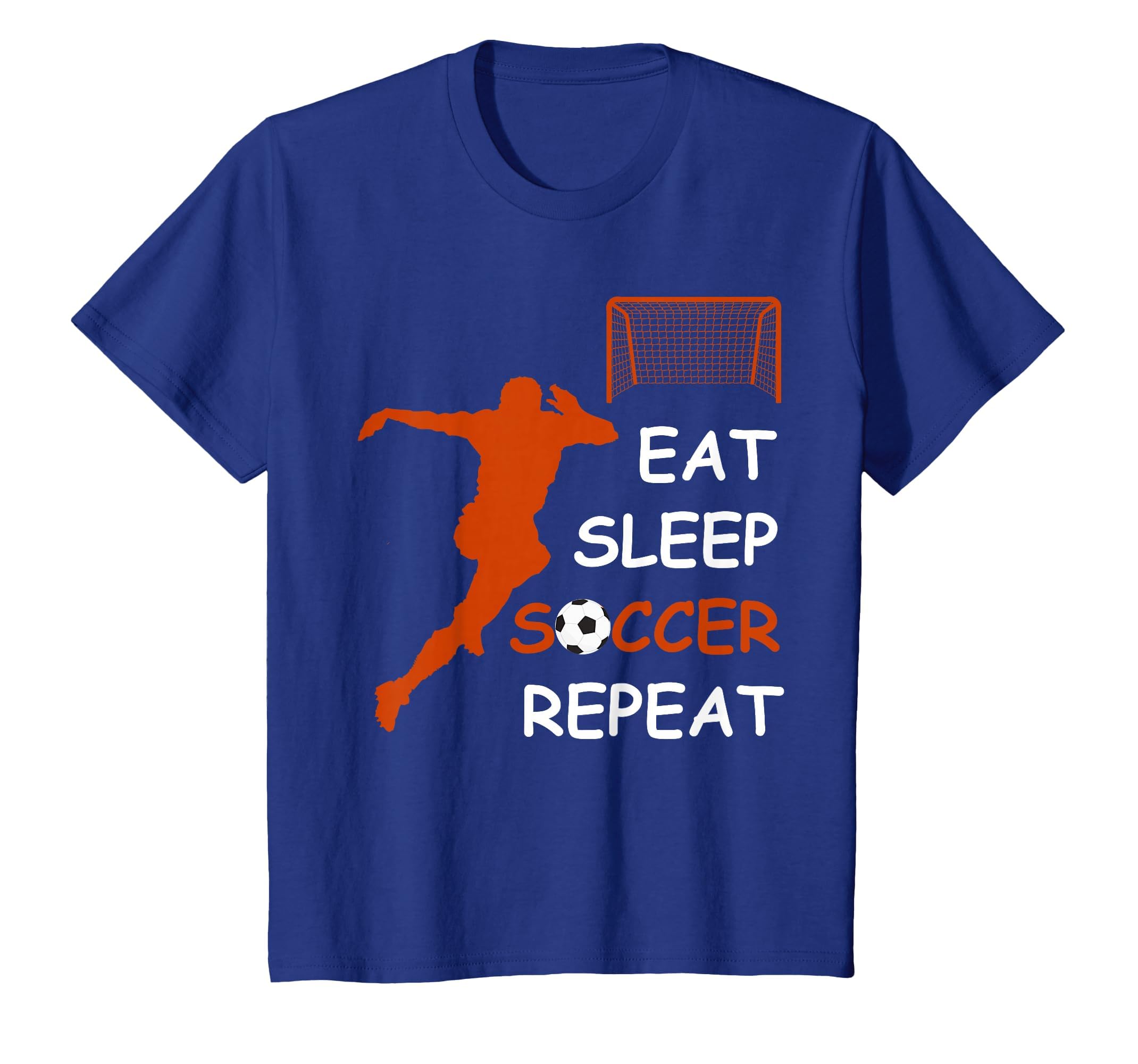 Eat Sleep Soccer Repeat Funny Sport Player T-Shirt - Novelty Apparel Unisex