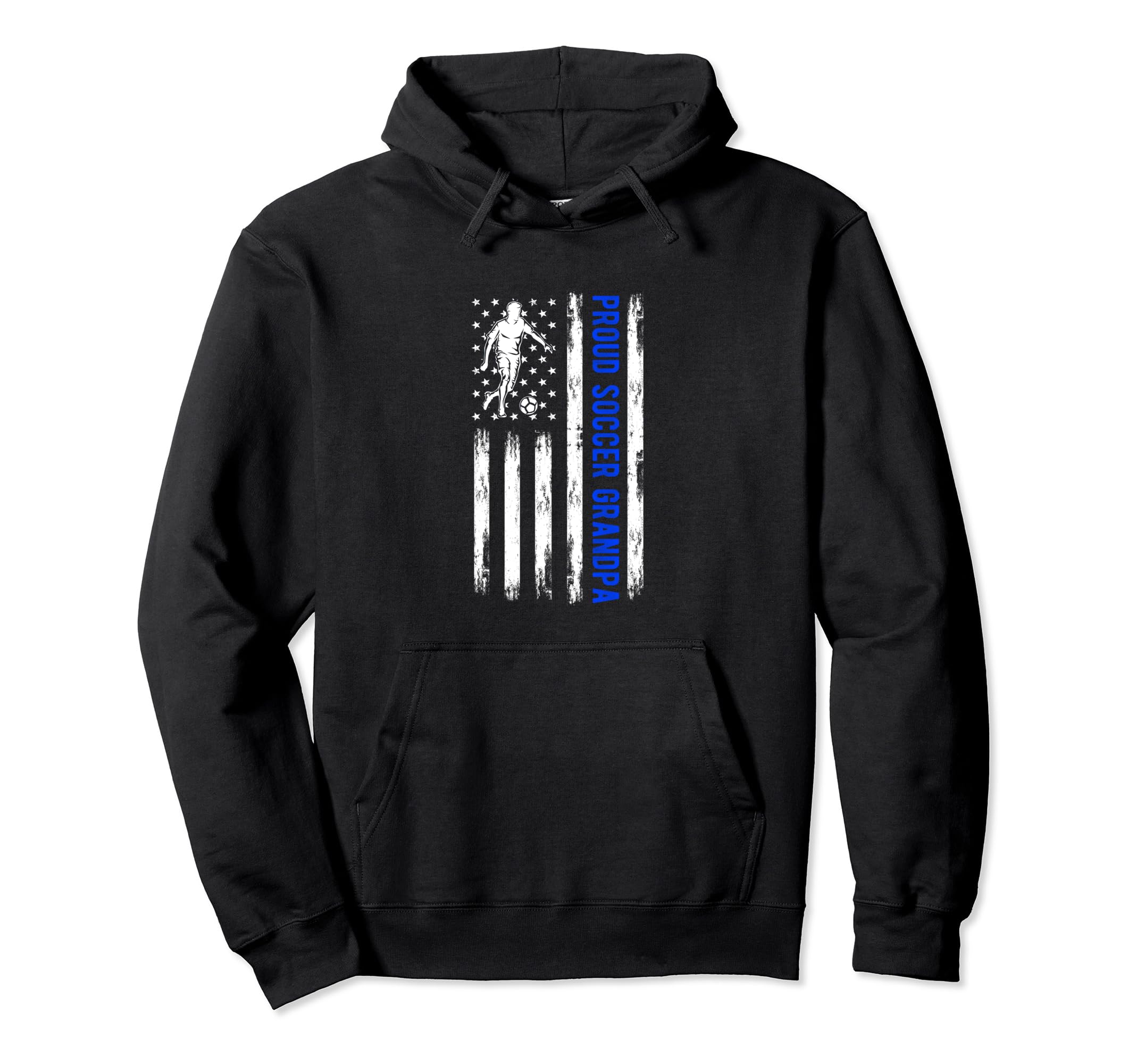 Proud Soccer Grandpa Usa Flag Family Hoodie - Streetwear Style Men Women