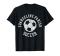 Evangeline Parish Soccer Distressed 90S T-Shirt - Trendy Graphic Unisex
