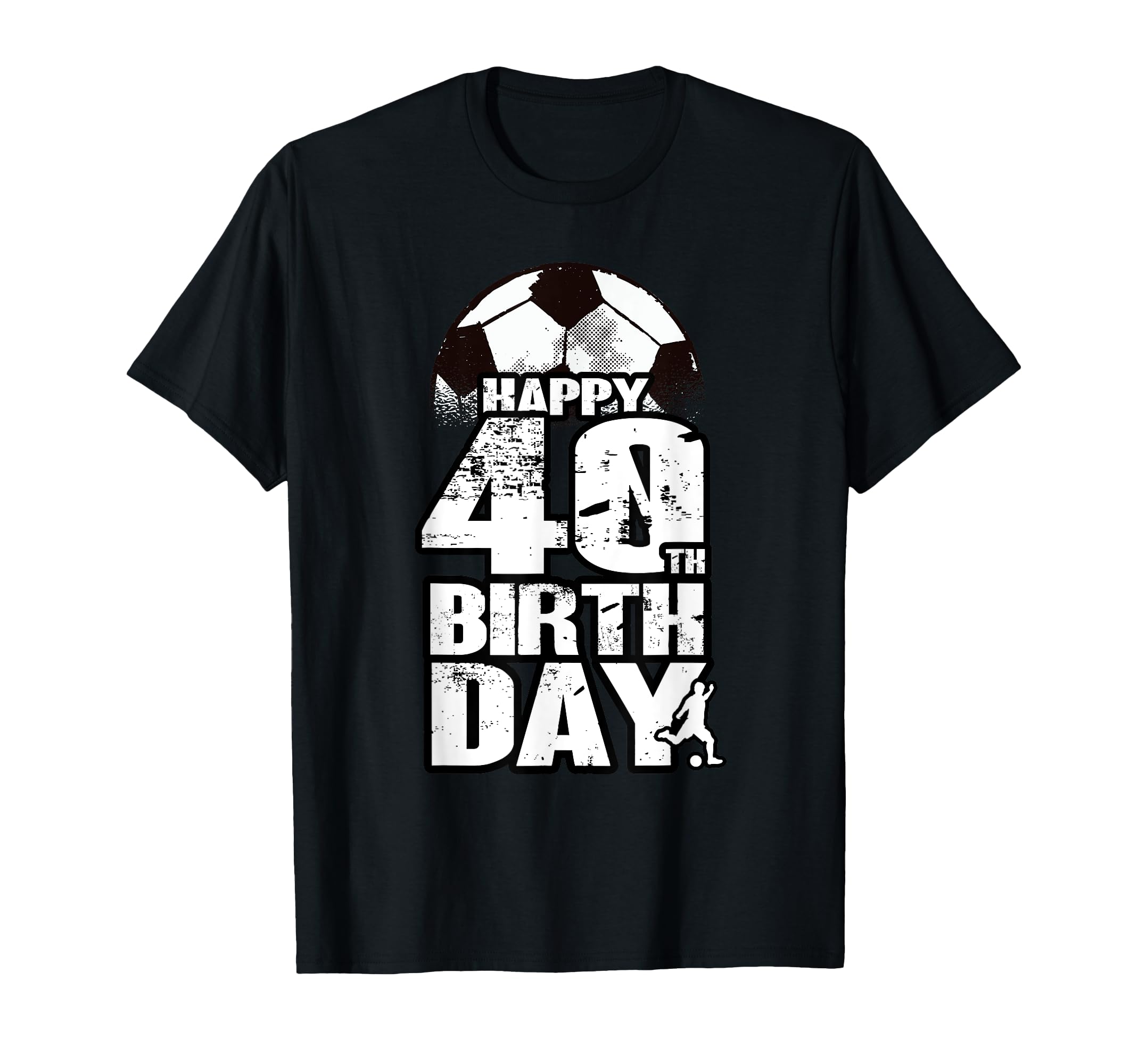 40 Years Old Soccer 40Th Birthday T-Shirt - Novelty Apparel Men Women