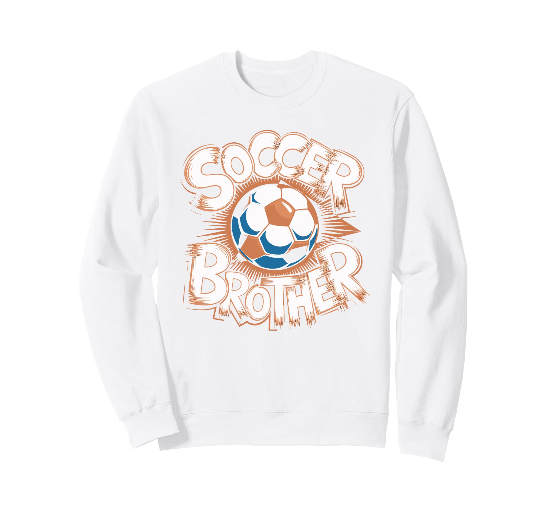 Soccer Brother Sketch Ball Sweatshirt - Trendy Graphic Unisex