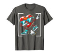 Heart Dabbing Football Soccer Cartoon T-Shirt - Graphic Print Unisex