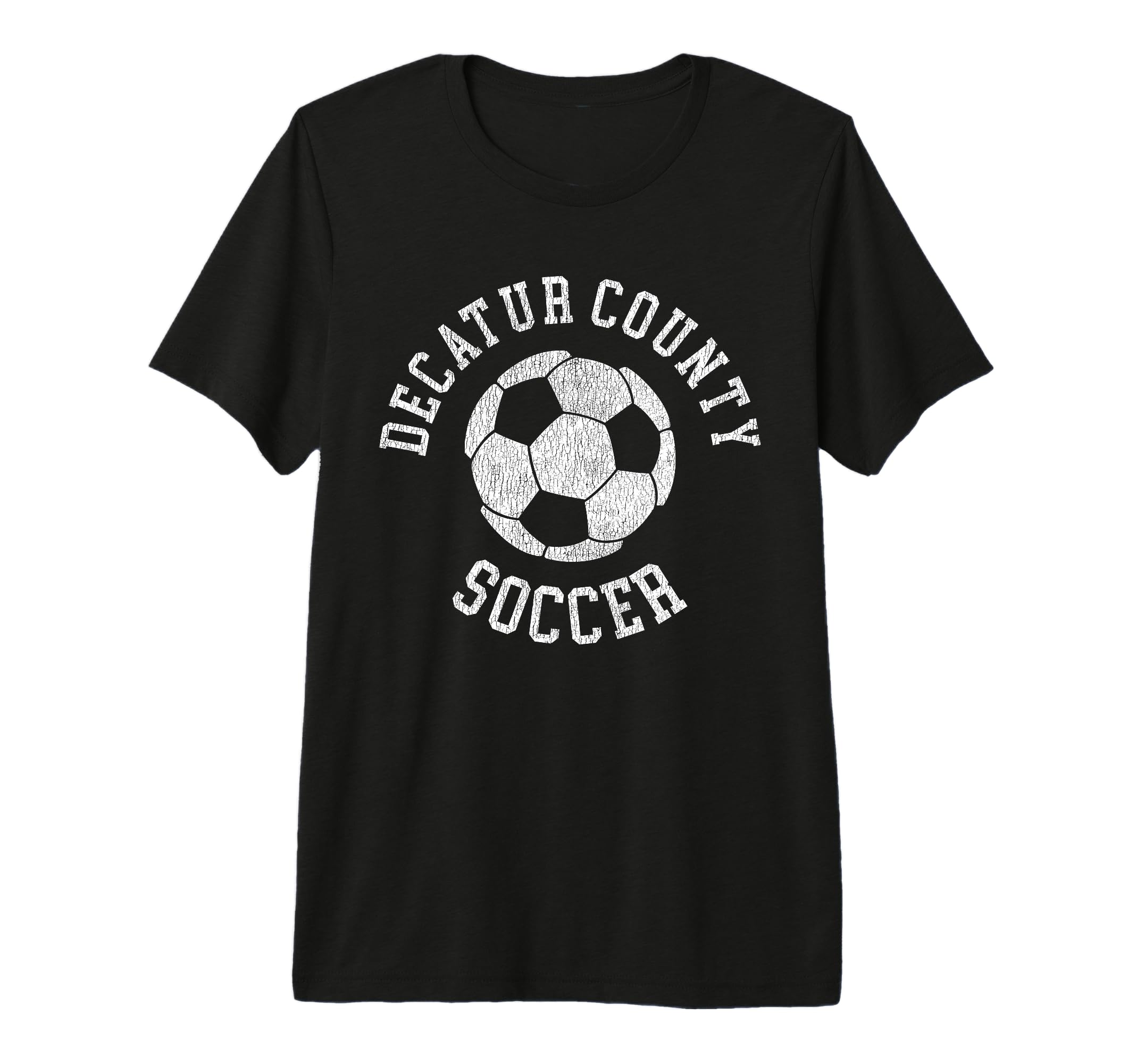 Decatur County Soccer Distressed T-Shirt - Fun Novelty Design for Adults