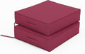 Patio Chair Cushions 18.5 X 16 X 4 Inch Waterproof Outdoor Seat Cushions for Patio Furniture, Outdoor Sofa Couch Pads with Ties & Handle, Set of 2, Fuchsiared