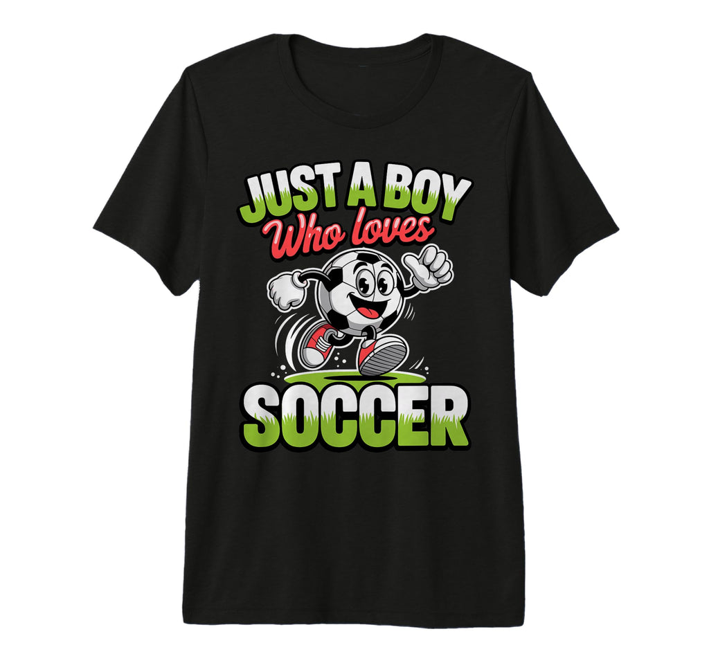 Just Who Loves Soccer Footbal Player T-Shirt - Graphic Print for Adults