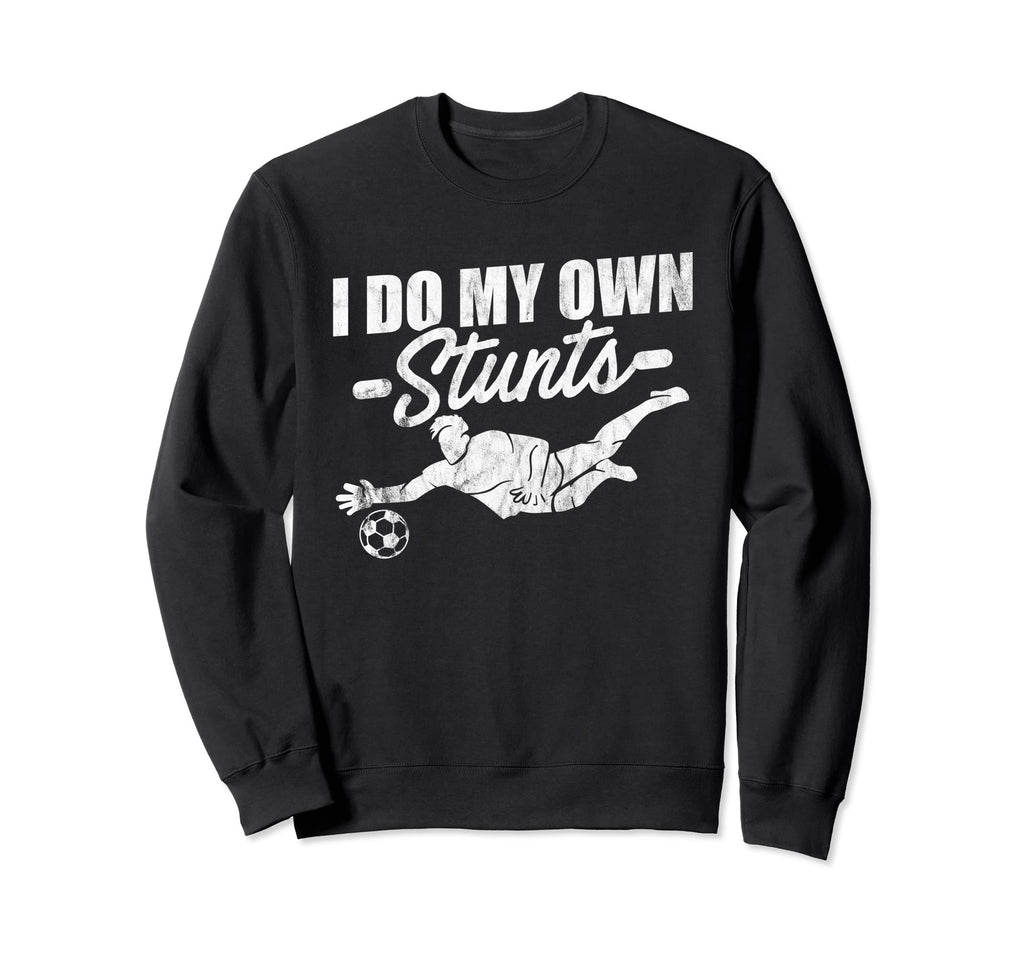 Soccer Goalkeeper Stunts Sweatshirt - Graphic Print Men Women