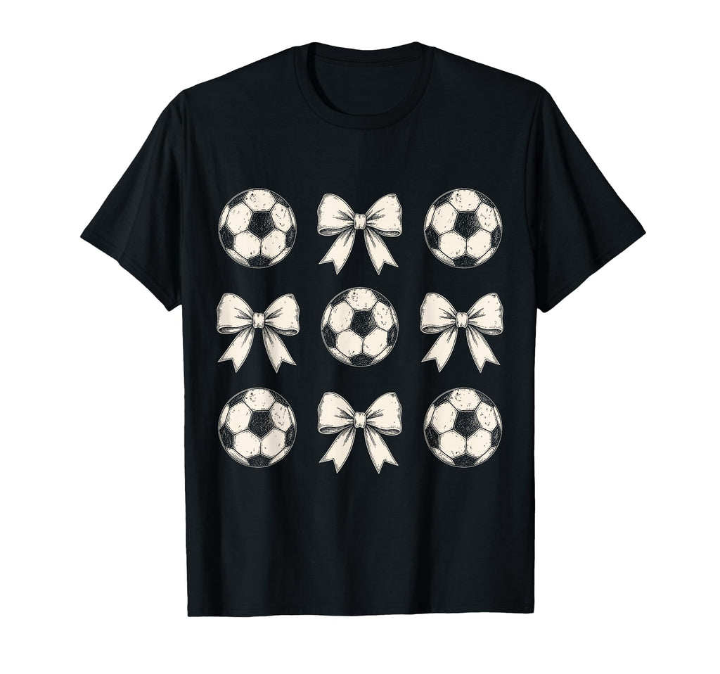 Game Day Soccer Bow Soccer Mom Soccer T-Shirt - Streetwear Style Men Women
