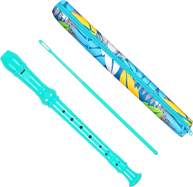 Descant Soprano Recorder Music Recorder Instrument for Kids Flute Kids Recorder with Cleaning Rod + Case Bag…