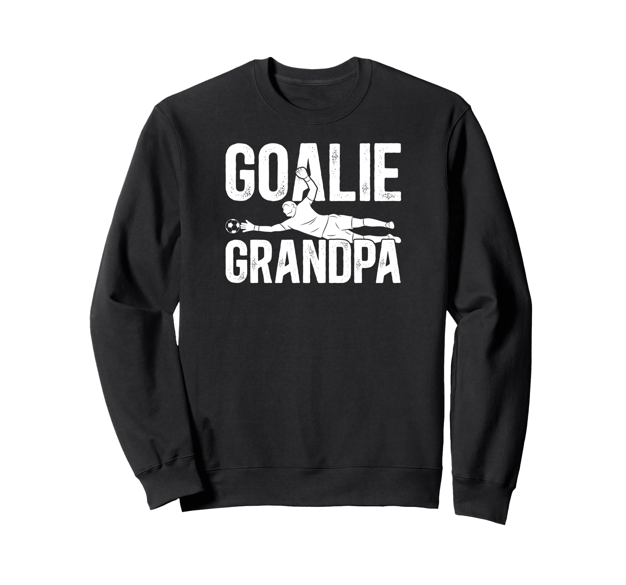 Soccer Goalie Grandpa Soccer Keeper Sweatshirt - Graphic Print Unisex