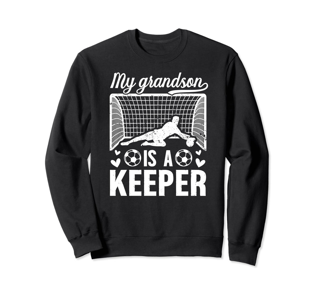 My Grandson Soccer Keeper Grandma Sweatshirt - Trendy Graphic Unisex