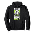 Niece Birthday Soccer Player Bday Team Hoodie - Minimalist Print Unisex