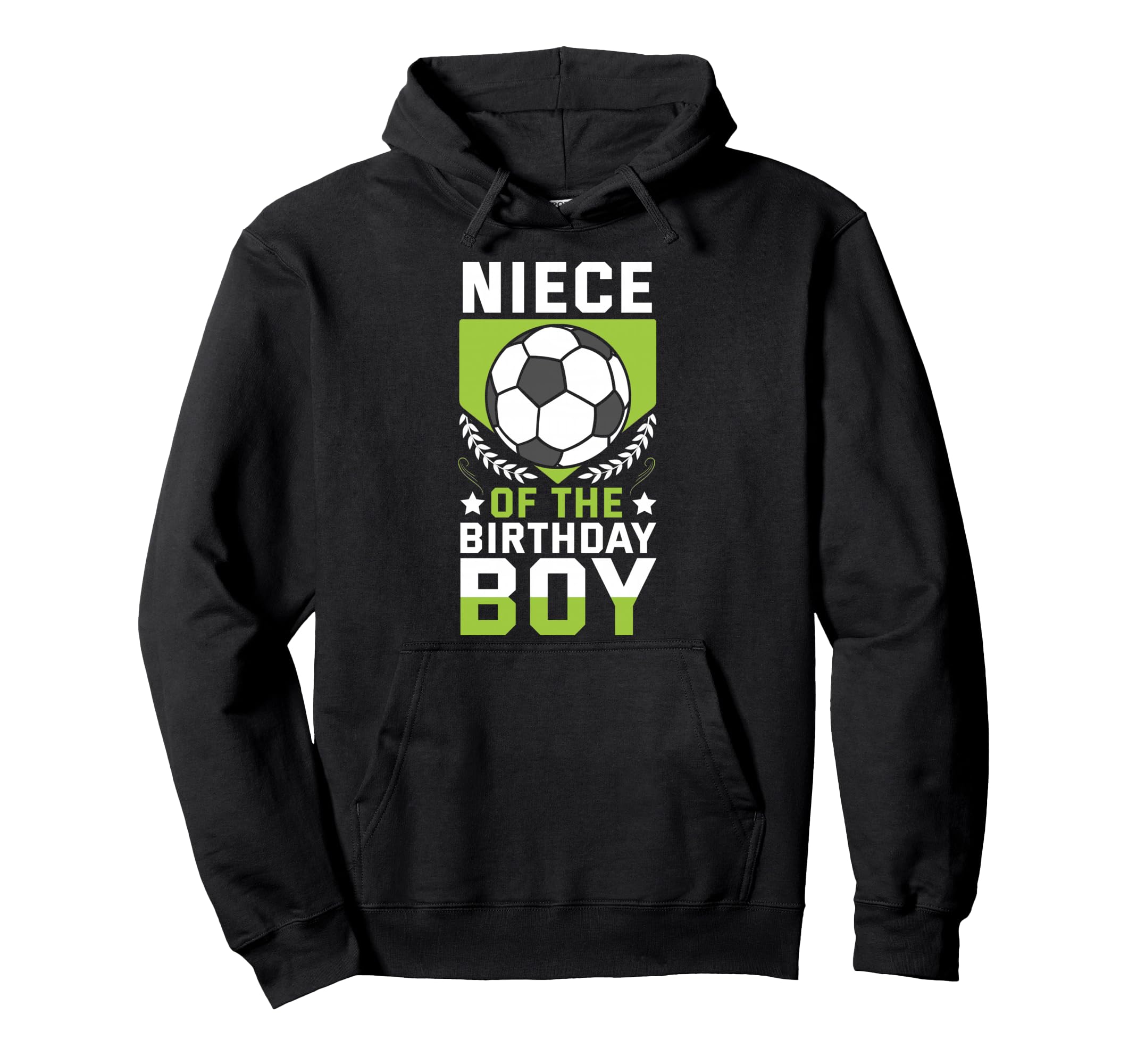 Niece Birthday Soccer Player Bday Team Hoodie - Minimalist Print Unisex