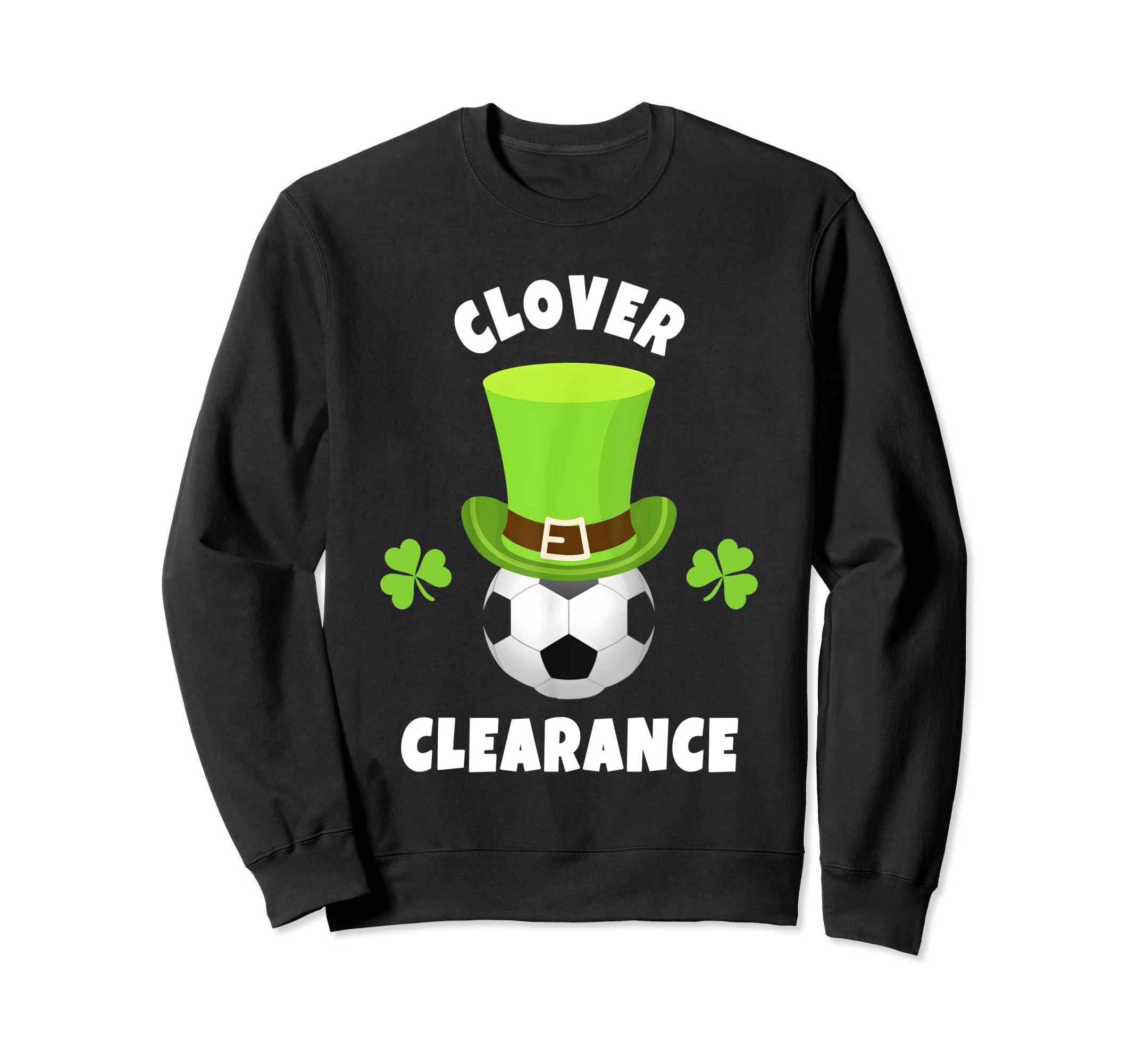Soccer Goalie Clover Clearance Sweatshirt - Casual Everyday Wear for Adults