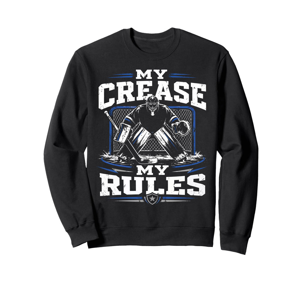 Ice Hockey Goalie Crease Hockey Sweatshirt - Unique Graphic for Adults