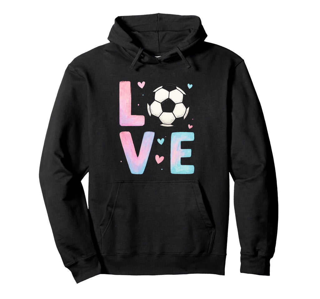 Love Soccer Art Sport Enthusiasts Hoodie - Streetwear Style Men Women