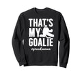 Proud Hockey Goalie Mama Ice Sweatshirt - Minimalist Print for Adults