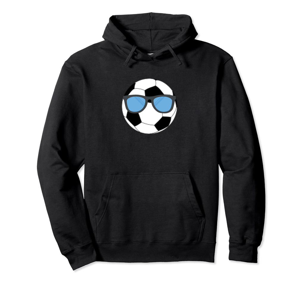 Soccer Ball Sunglasses Soccer Hoodie - Streetwear Style for Adults