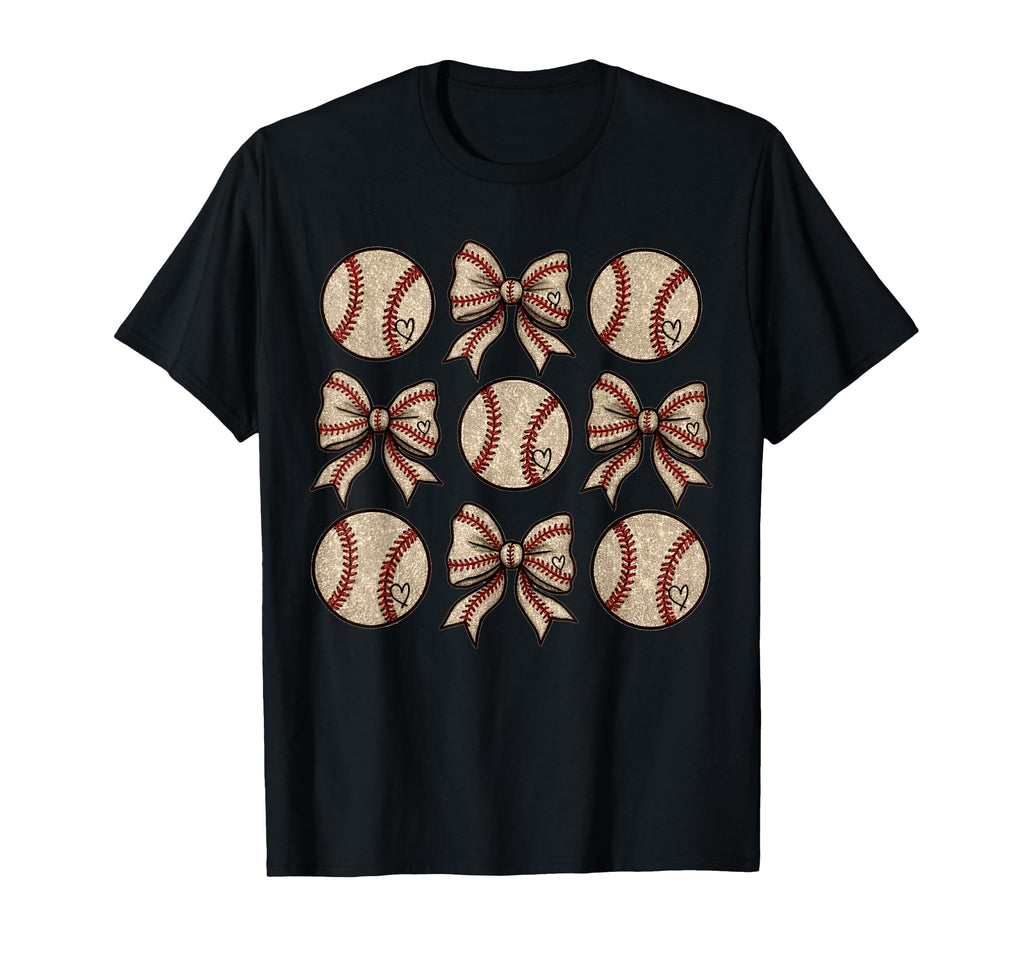 Soccer Bow Game Day Baseball T-Shirt - Aesthetic Graphic for Adults