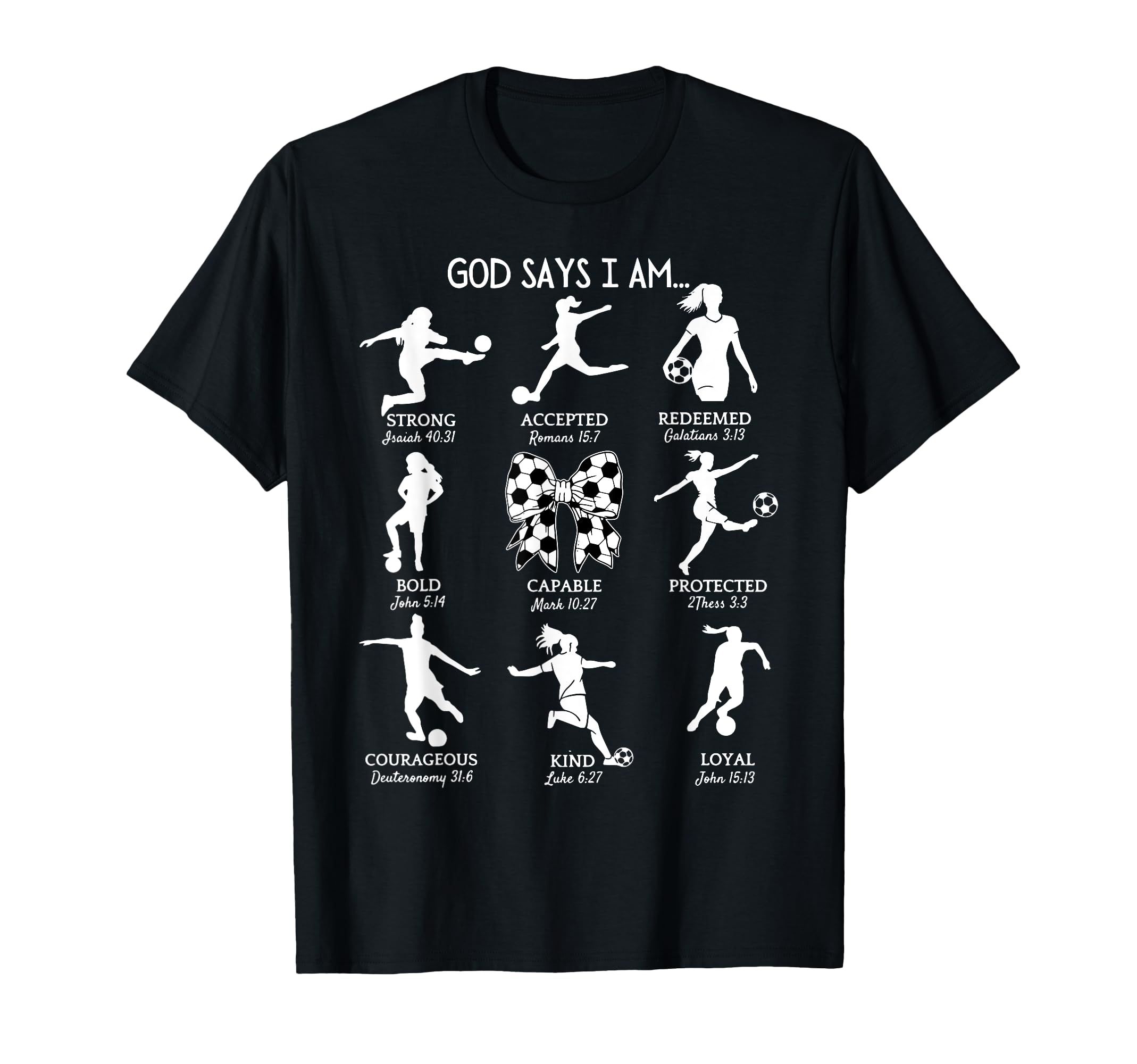 Coquette God Says I Am Bible Verse T-Shirt - Minimalist Print Men Women