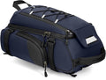 RAINSMORE Bike Bags for Bicycle Rear Rack 15L Waterproof Bike Ebike Trunk Pannier Saddle Bag with Rain Cover Bike Accessories Backpack Shoulder Bag for Commuter Travel Outdoor, Blue