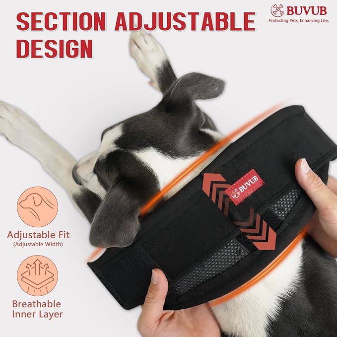 Adjustable Dog Neck Brace for Neck Pain & Injury Relief - Soft & Comfortable Support Collar for Dogs for Recovery After Surgery or Injury(XLarge)