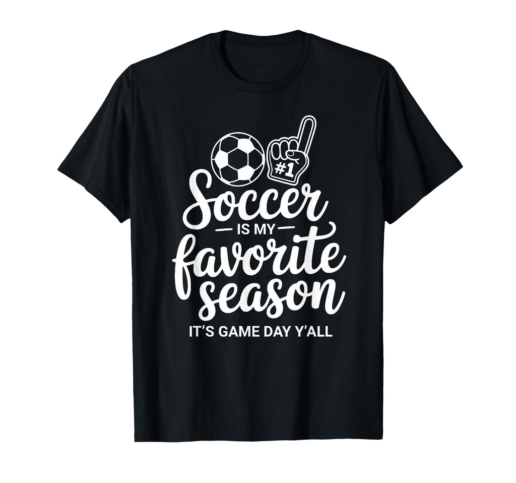 Soccer Is My Favorite Season Social T-Shirt - Minimalist Print for Adults